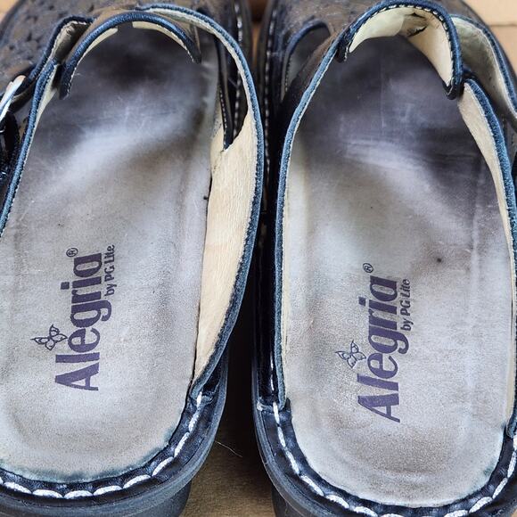 Algeria Women's Classic Happy Clogs Embossed/Laser Cut Leather US SZ 9 (EU 40) - Picture 13 of 14